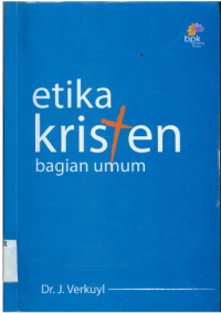 Sampul Etika Kristen Bagian Umum
