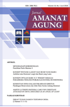 Sampul Jurnal Amanat Agung: Volume 14 Nomor 1, Juni 2018