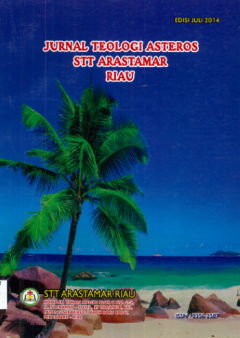 Sampul Jurnal Teologi Asteros: STT Arastamar Riau, Volume 1 Juli 2014