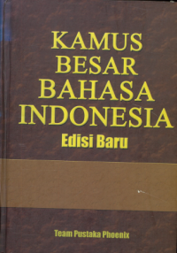 Sampul Kamus Besar Bahasa Indonesia Edisi Baru
