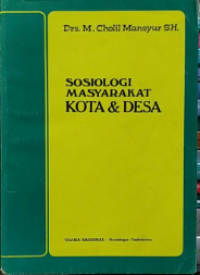 Sosiologi Masyarakat Kota & Desa